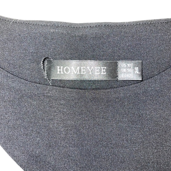 HOMEYEE Black/White Dress Ladies Size XL - Picture 3 of 8